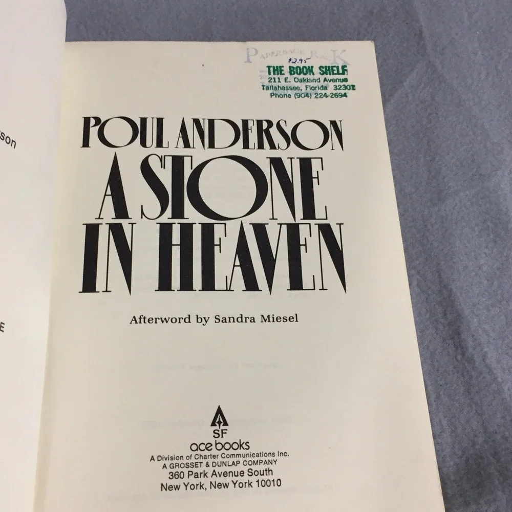 A Stone in Heaven‎ Poul Anderson Ace Science Fiction Paperbk 1979 Michael Whelan